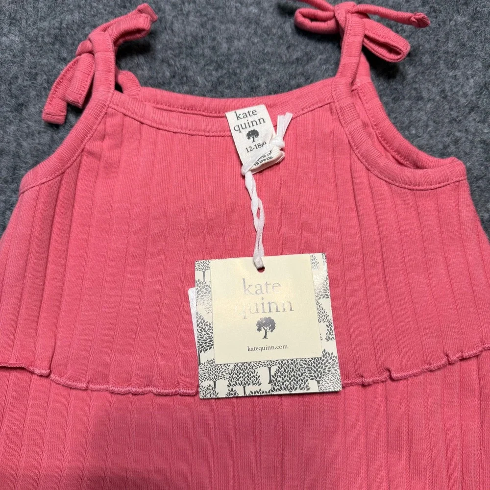 NWT Kate Quinn Short Set 12-18m Wood Rose Ruffle Tie Top Lettuce‎ Shorts